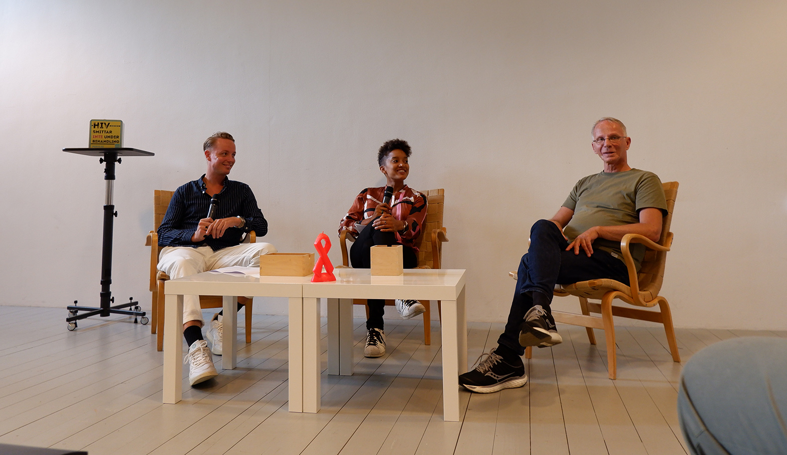 Cross-generational conversation about HIV at Malmö Art Gallery (Malmö Konsthall)